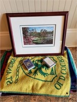 Small Augusta Golf Print & Golf Towels