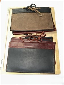LEATHER BOOK COVERS (?)