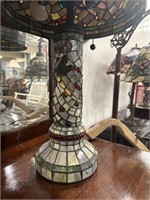 Dragonfly themed stained glass lamp