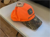 new john deere blaze orange camo hat