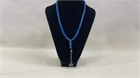 Vintage Blue Lapis & Sterling Silver Necklace