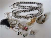 LOT ASSORTED NEW AND USED COSTUME JEWELRY