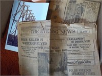 1910 Newspaper UPSTAIRS BEDROOM 4