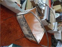 Mid Century folding standing sewing basket