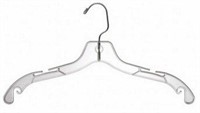 Clear Plastic Dress/Shirt Hanger UN300 (100)