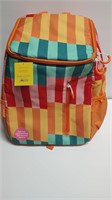 Sun Squad Backpack Cooler  Stripe.  7.5 qt.