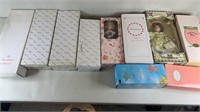 13pc Porcelain Dolls In Box w/ Holiday