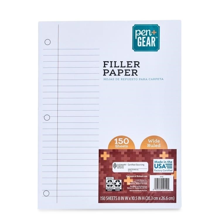 SM4851  PenGear Wide Ruled Filler Paper