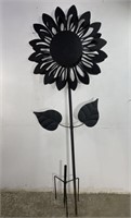 Metal Flower Wind Spinner, Approx. 6 Feet,