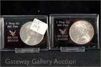 (4) Silver Rounds-