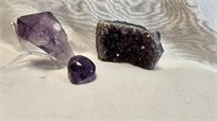 3 ROUGH AMETHYST