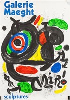 Joan Miro Spanish Sculptures Lithograph