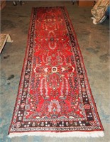 144" X 33" Oriental Wool Carpet Long Runner Rug
