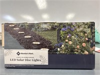 6-Pack LED Solar Disk Lights