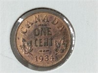 1934 (ms-63) Can Small Cent