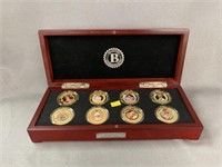 (8) Princess Diana Gold Plated Coins