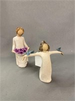 (2) Willow Tree Figurines with Ornament