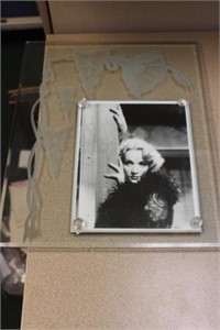 Etched Glass Frame of a Famous Actress