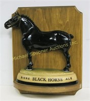 1930'S BLACK HORSE ALE METAL STATUE