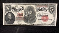 Currency: 1907 $5 ‘’Woodchopper’’ United States