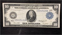 Currency: 1914 $10 Federal Reserve Large Note