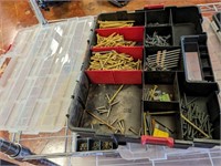 FASTENER BIN AND CONTENTS