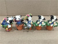 1996 Mary's Moo Moo Lot of 5 Figurines