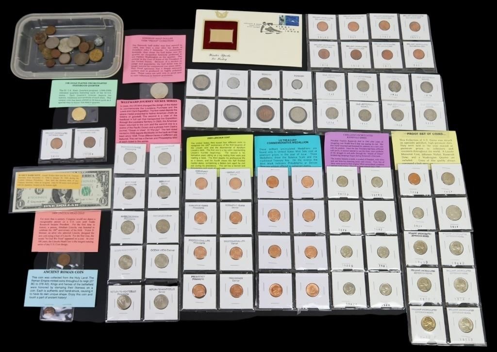 PROOF SETS, UNCIRCULATED, AND MORE COINS