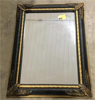 Framed wall hung mirror measures 36” long 28 wide