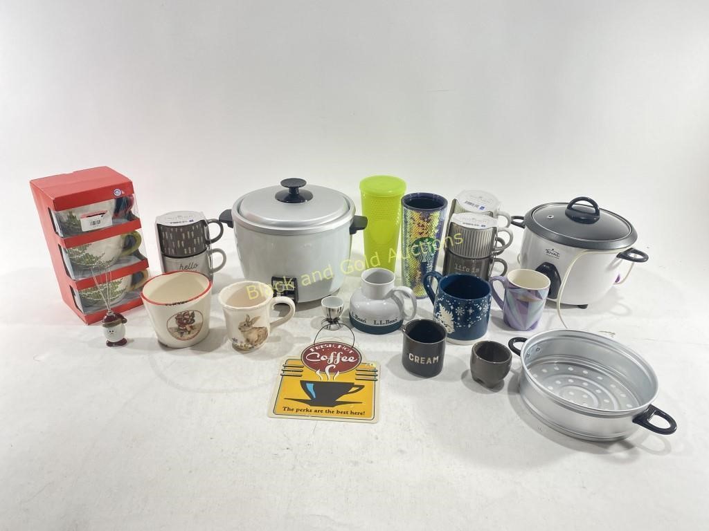 Kitchen Supplies: Mugs, Cookers, & Starbucks Cups