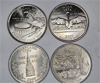 Lot of (4) State Quarters