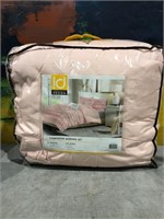 Demi Ruffled Comforter Set with Pillows Twin SZ