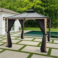 Lorston Gazebo Outdoor Patio Net  9.8x9.8 ft.