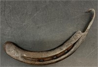 Hand forged Ferrier's tool made from horseshoe