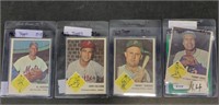 Lot of 4 collectable baseball cards
