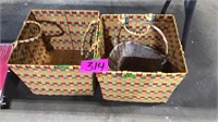 Storage baskets. 2