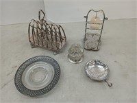 Asst silver plate items
