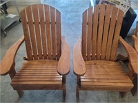 Hickory Wood Adirondack Patio / Lawn Chair