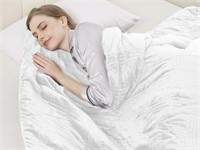 KING SIZE WEIGHTED BLANKET 35POUNDS WHITE