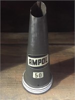Ampol 50 oil bottle tin top