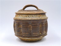 Saunders Art Pottery jar