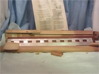 Chester O Scale 21" Metal and Wood Passenger Car