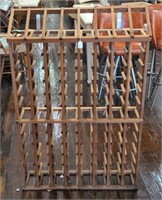 Wooden wine display rack Approximately 51"x34"