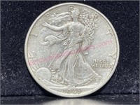 1943 Walking Liberty Half Dollar (90% silver)