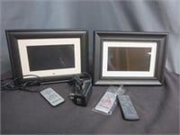(2) Digital Picture Frames W/Remotes - Untested
