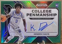 Kendric Davis 2023 Prizm College Penmaship RC