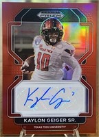 Kaylon Geiger 2022 Prizm Auto Red #/199