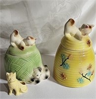 Cookie jars and planter