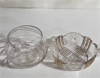 Glass decorative dishes