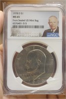 NGC Graded 1978-D Ike Dollar